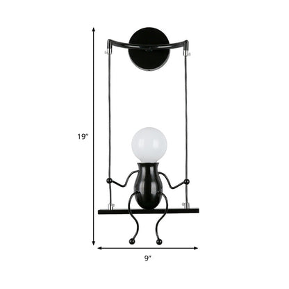 SwingDesign Wall Light Modern Playful Wall Lamp for Bedrooms & Living Spaces