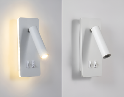 Adjustable LED Wall Light with Rotating Head for Reading and Ambient Lighting