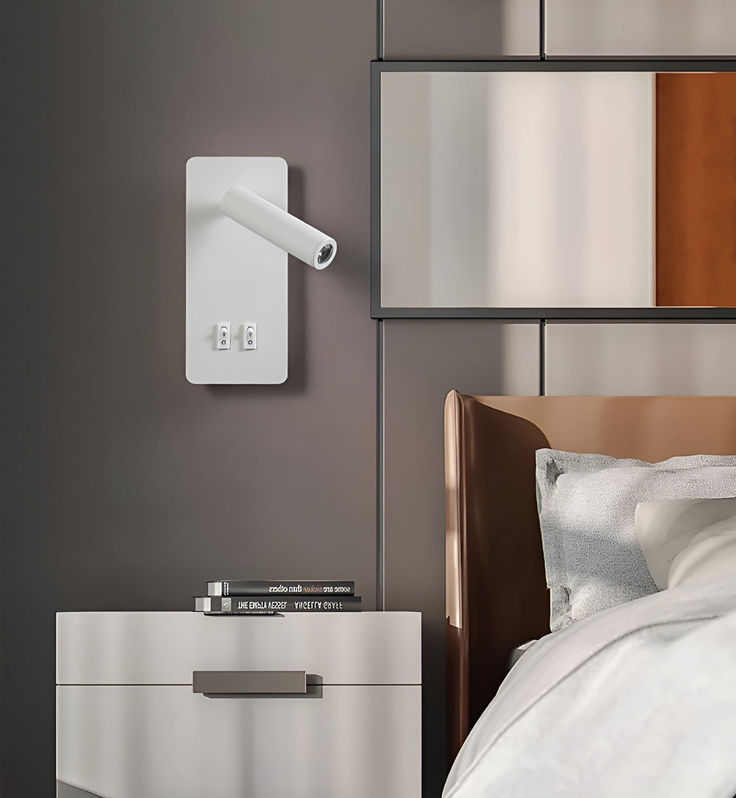Adjustable LED Wall Light with Rotating Head for Reading and Ambient Lighting