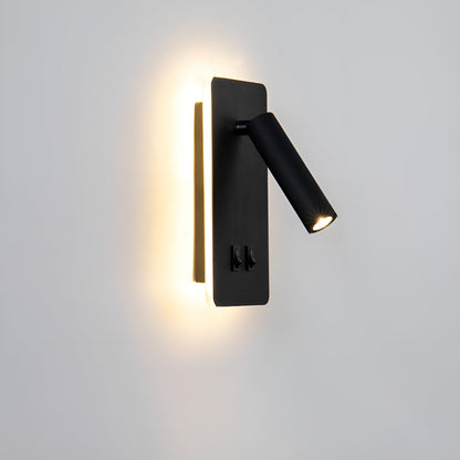 Adjustable LED Wall Light with Rotating Head for Reading and Ambient Lighting