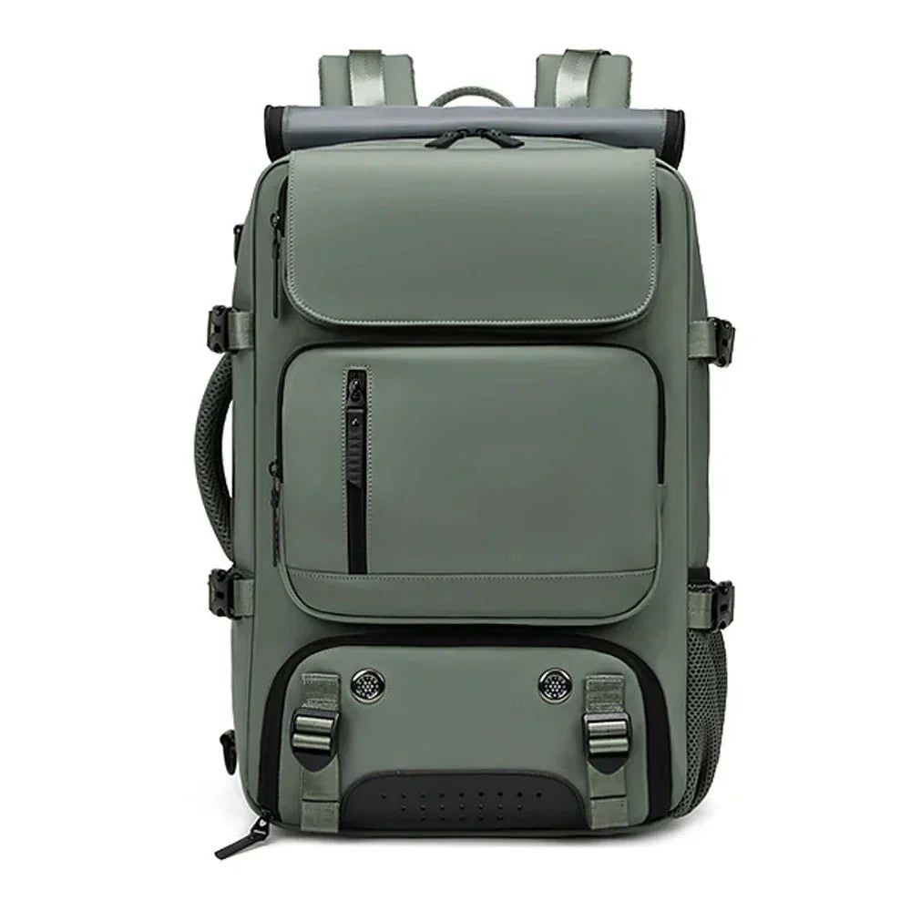 TRAVELMAX Waterproof Travel Backpack with USB Charging and Shoe Compartment