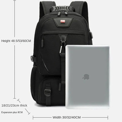 Tech Trek Pro 50L to 80L Backpack with USB Charging Port and Laptop Storage