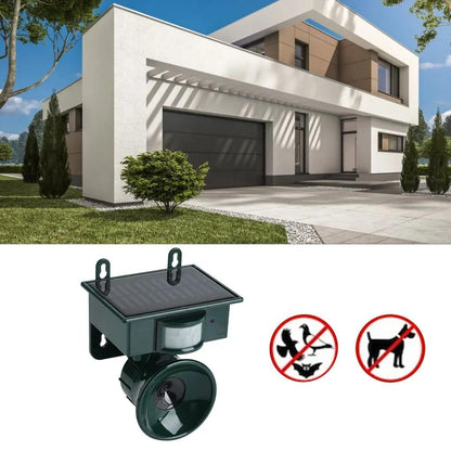 TerraGuard Solar Bird Repeller with PIR Motion Sensor and Sound Deterrent