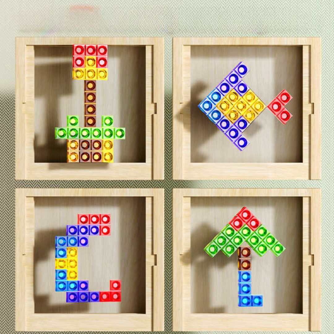 TetrisWood Wooden Puzzle Game for Family Fun and Brain Training