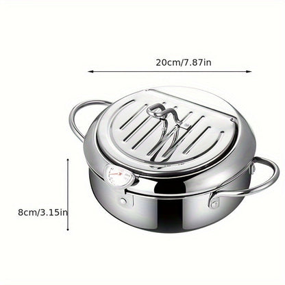 ThermaFryer Stainless Steel Deep Fryer with Temperature Control (2.2L)