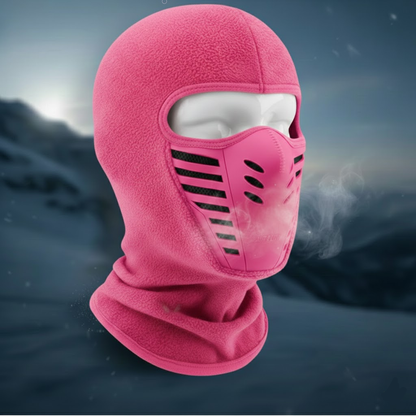 Masque facial thermique d'hiver coupe-vent en polaire à couverture intégrale pour sports et activités en extérieur