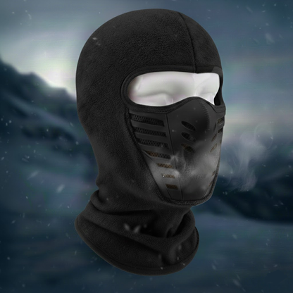 Masque facial thermique d'hiver coupe-vent en polaire à couverture intégrale pour sports et activités en extérieur