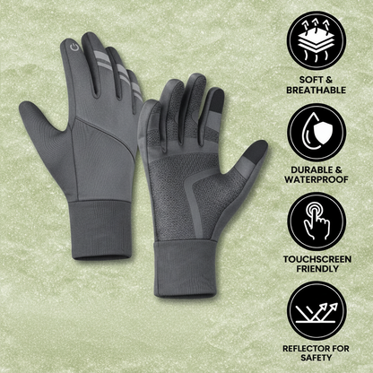 Guantes térmicos de invierno para ciclismo, aptos para pantallas táctiles, cortavientos y repelentes al agua