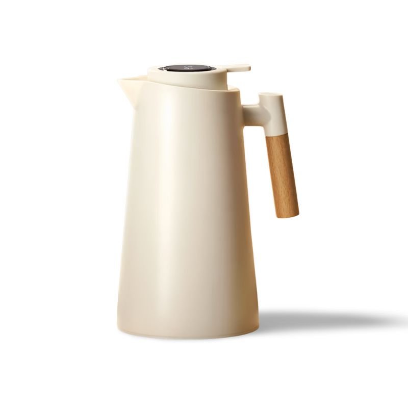 ThermoWood Insulated Thermos Jug with Temperature Display