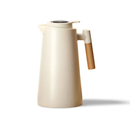 ThermoWood Insulated Thermos Jug with Temperature Display