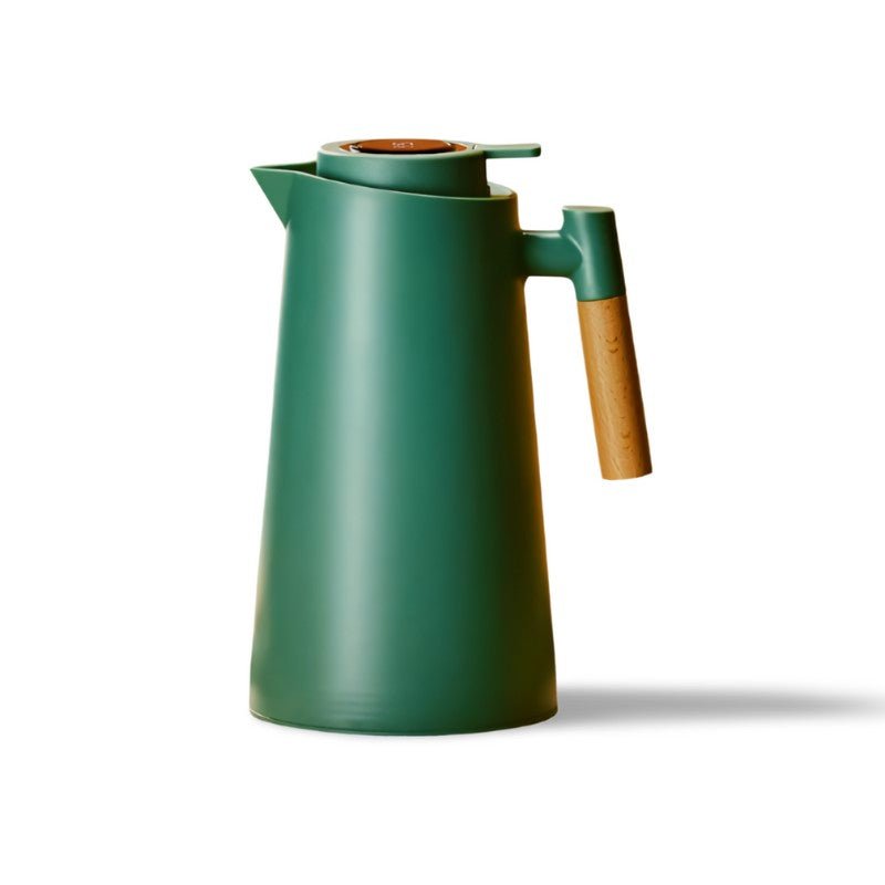 ThermoWood Insulated Thermos Jug with Temperature Display