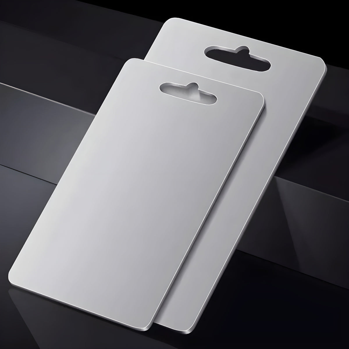Thick Titanium Cutting Board with Non-Porous Surface