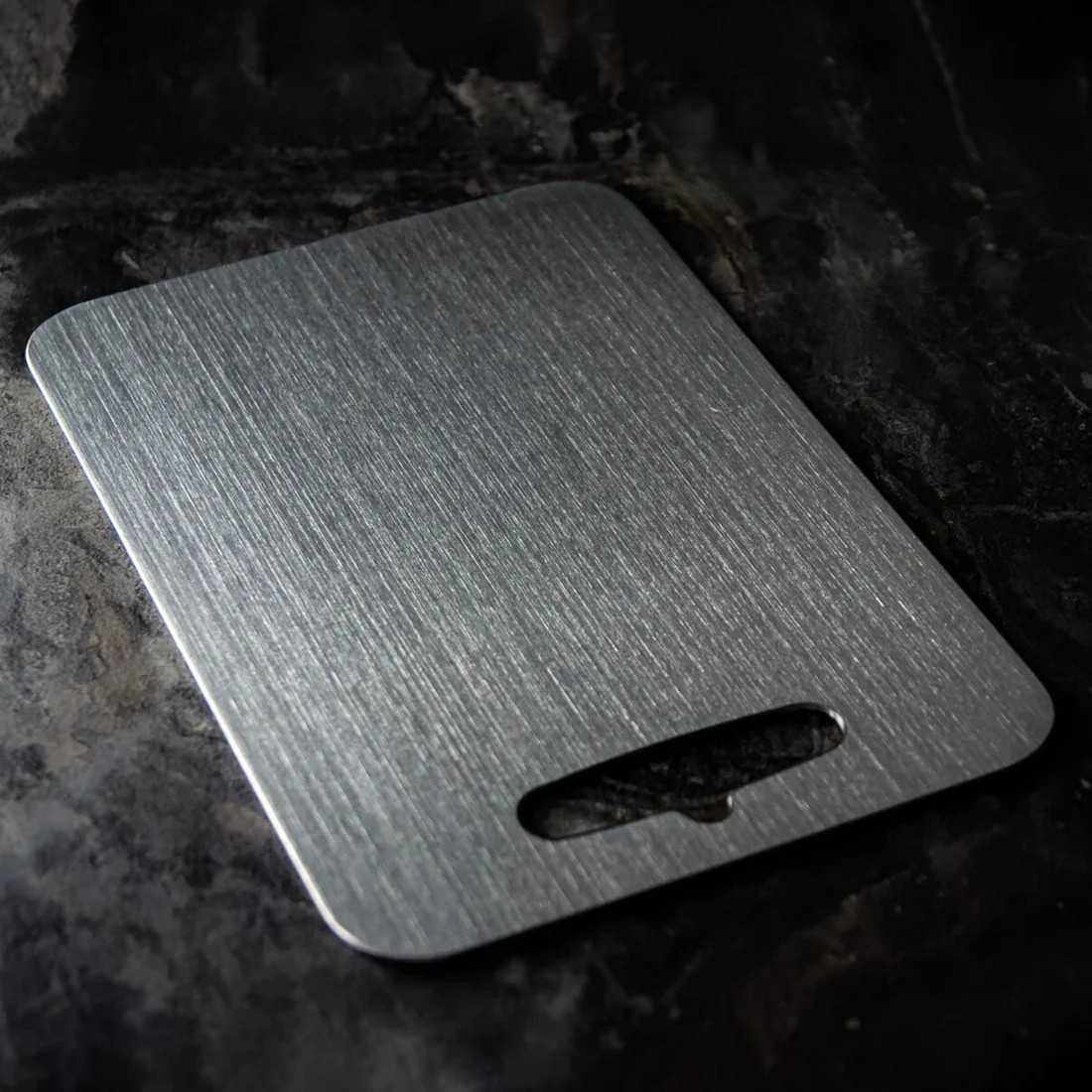 Thick Titanium Cutting Board with Non-Porous Surface