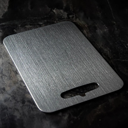 Thick Titanium Cutting Board with Non-Porous Surface