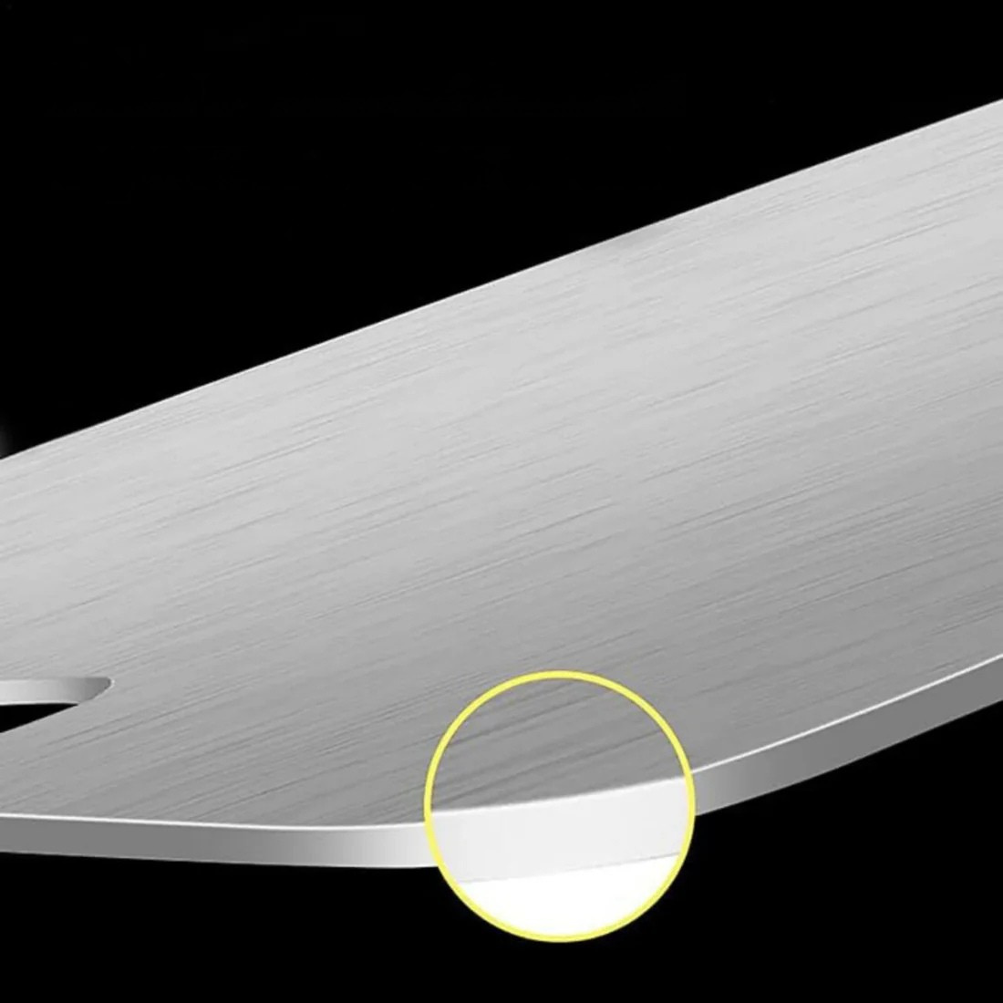 Thick Titanium Cutting Board with Non-Porous Surface