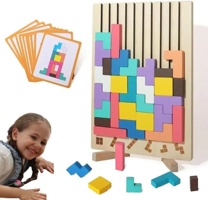 ThinkWood Wooden Puzzle Game Montessori Educational Learning Toy for Kids