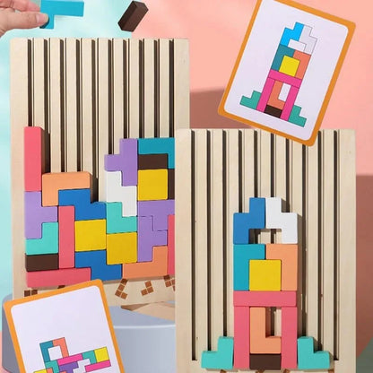 ThinkWood Wooden Puzzle Game Montessori Educational Learning Toy for Kids