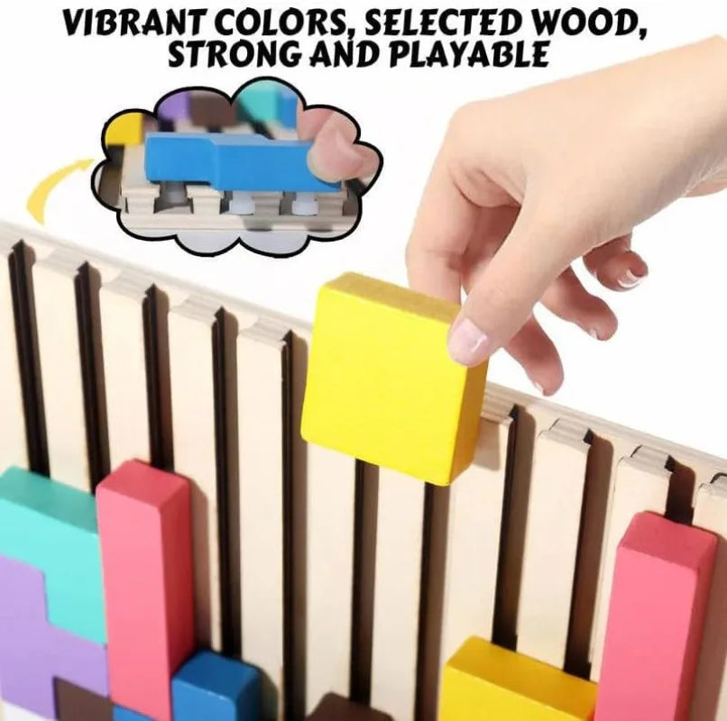 ThinkWood Wooden Puzzle Game Montessori Educational Learning Toy for Kids