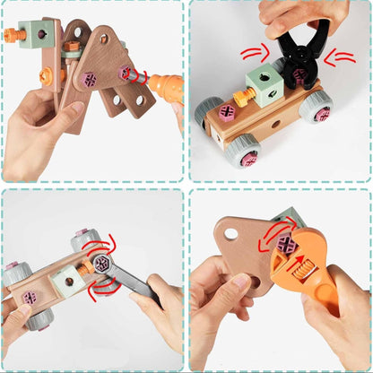 TinyHands Kids Tool Set for Pretend Play and Learning with Toy Tools and Case