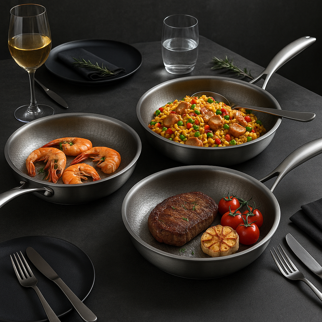 Titan Premium Titanium Frying Pan Non Coated Induction Ready
