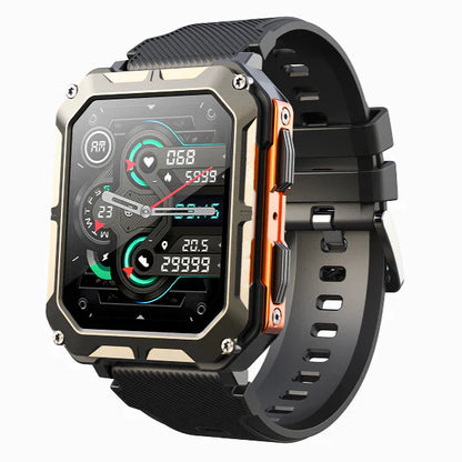 TitanGuard Rugged Smartwatch with Heart Rate and Activity Tracking