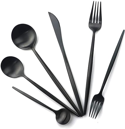 Torin 36 Piece Stainless Steel Cutlery Set Matte Finish Flatware