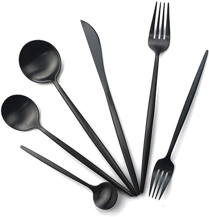 Torin 36 Piece Stainless Steel Cutlery Set Matte Finish Flatware