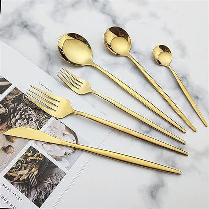 Torin 36 Piece Stainless Steel Cutlery Set Matte Finish Flatware