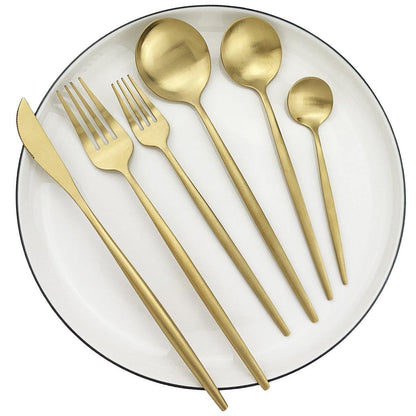 Torin 36 Piece Stainless Steel Cutlery Set Matte Finish Flatware