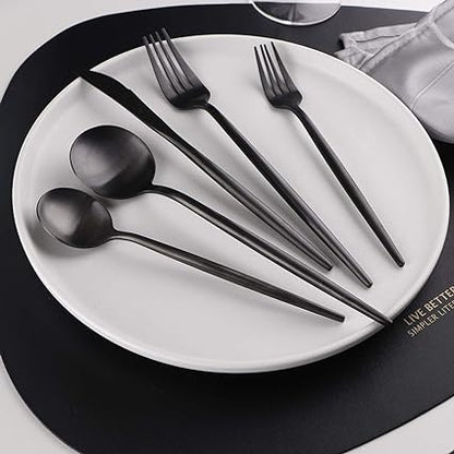 Torin 36 Piece Stainless Steel Cutlery Set Matte Finish Flatware