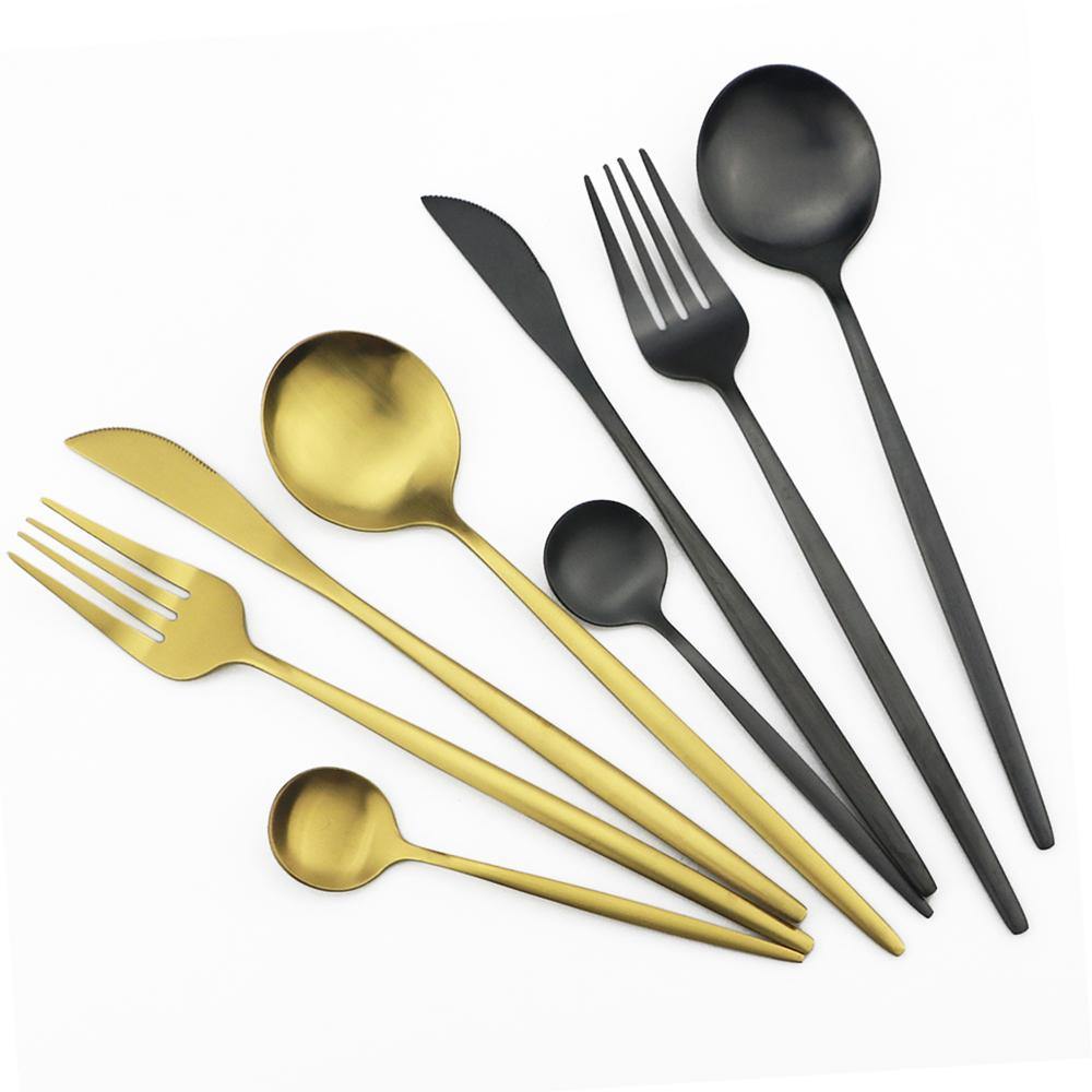Torin 36 Piece Stainless Steel Cutlery Set Matte Finish Flatware