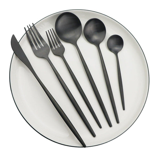 Torin 36 Piece Stainless Steel Cutlery Set Matte Finish Flatware