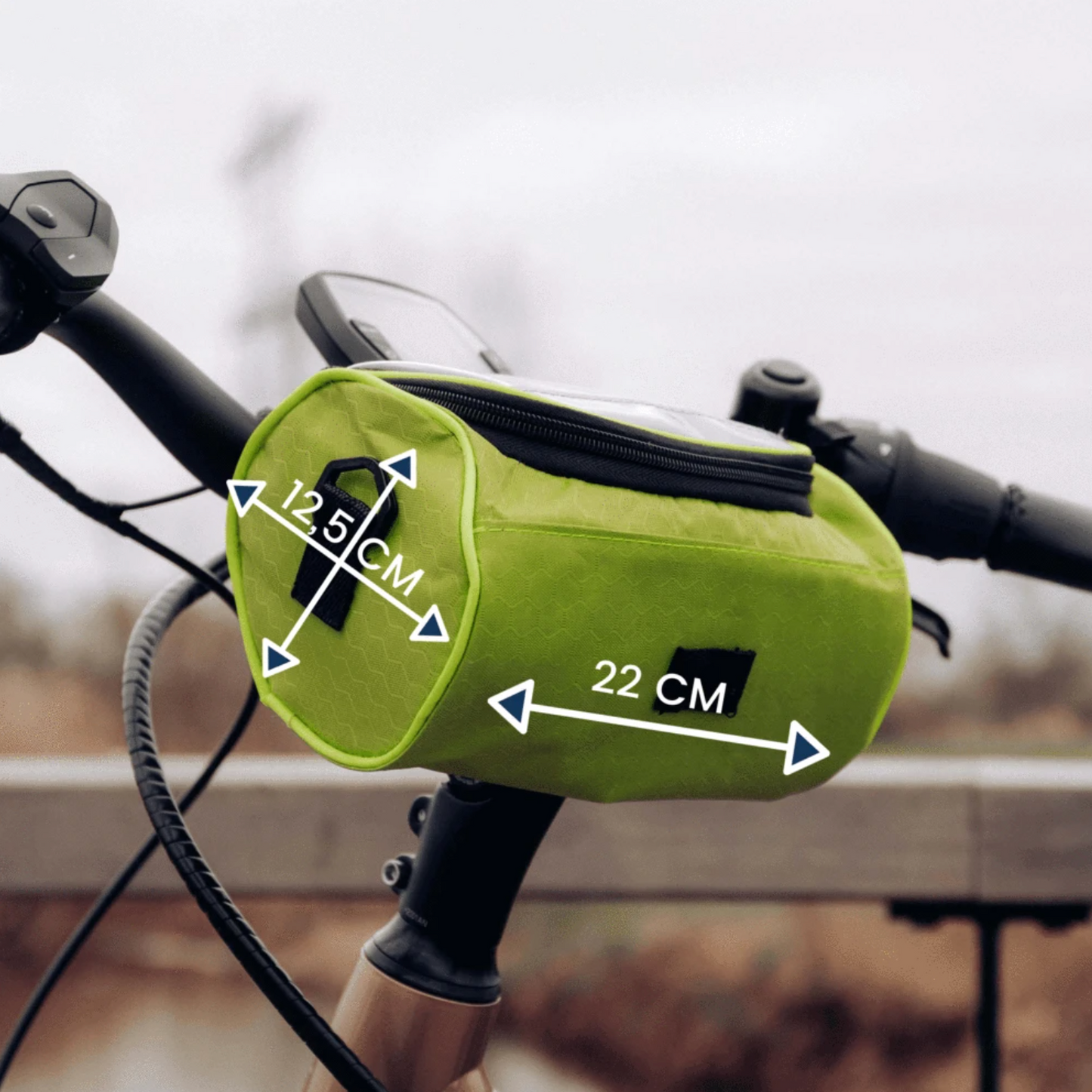Touchscreen Bike Bag Waterproof Cycling Phone Holder Storage Pouch