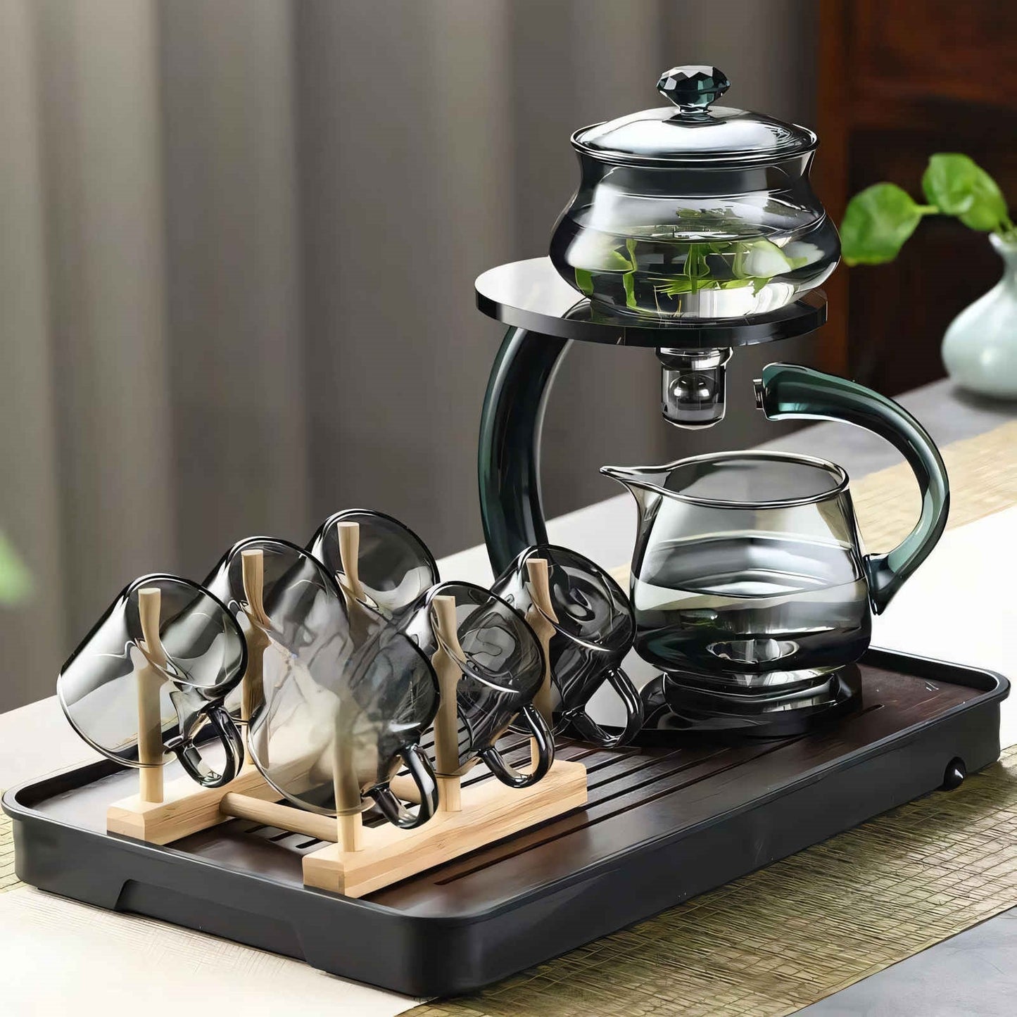 TranquiliTea Magnetic Glass Infuser Teapot
