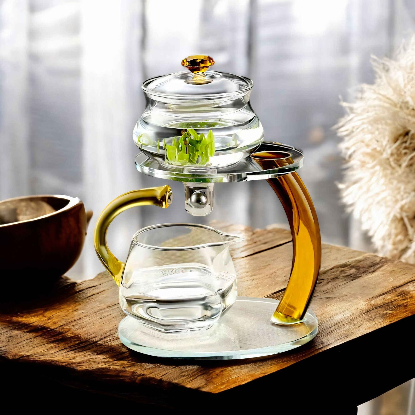 TranquiliTea Magnetic Glass Infuser Teapot