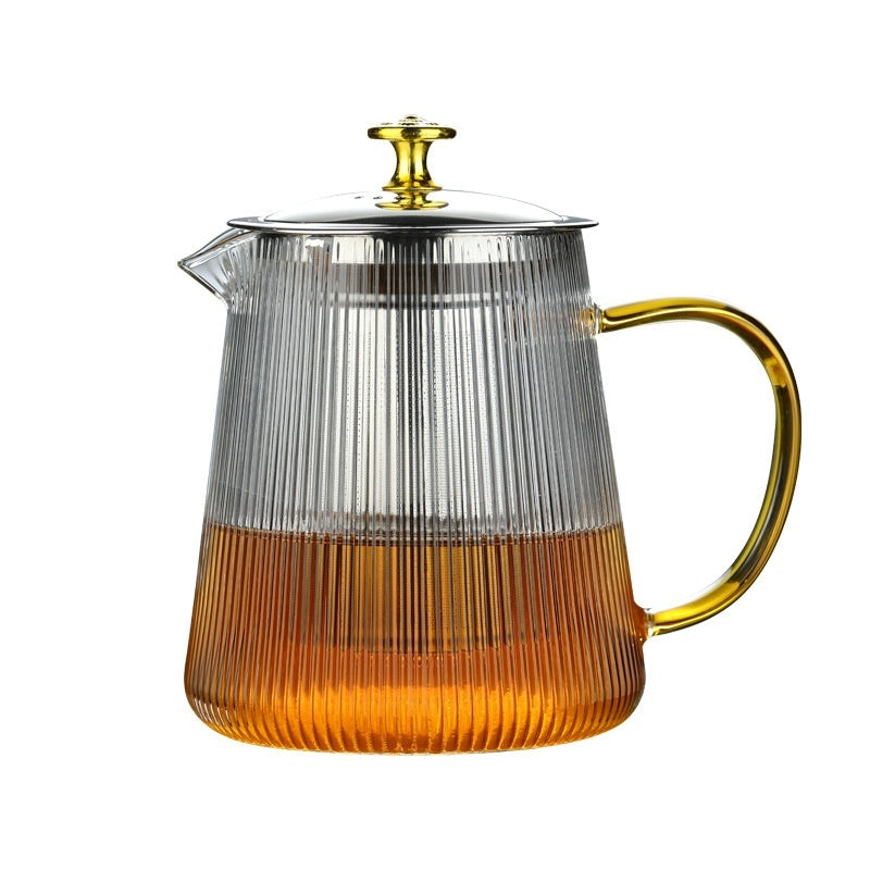 Transpara Heat Resistant Glass Teapot with Modern Clear Design