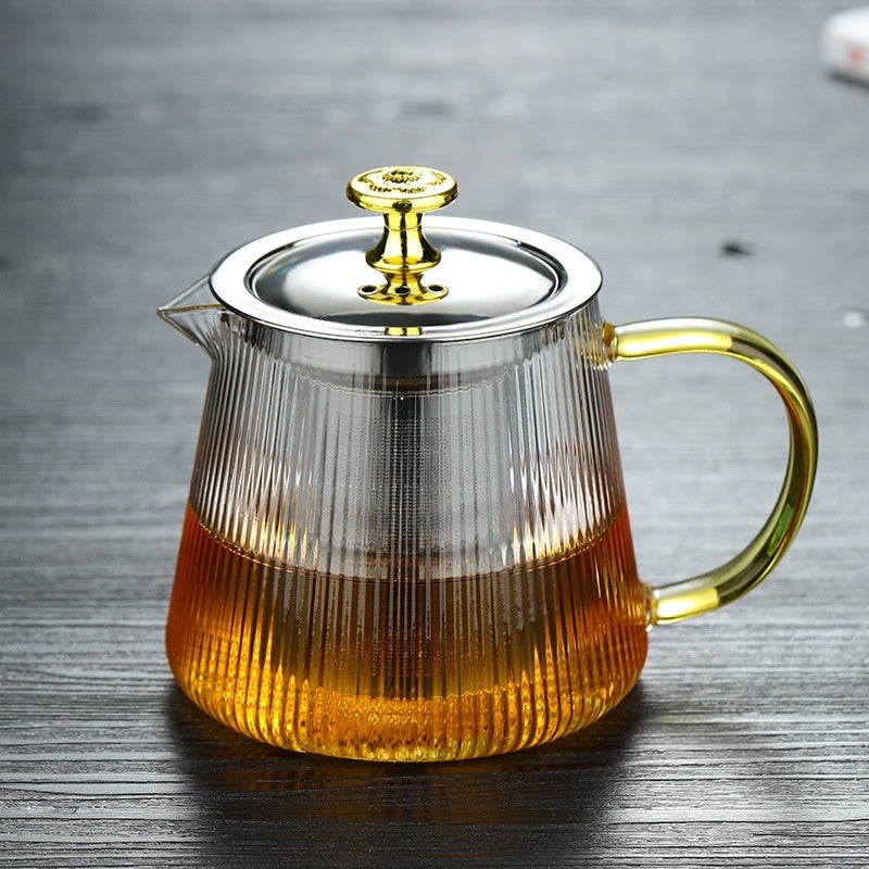 Transpara Heat Resistant Glass Teapot with Modern Clear Design