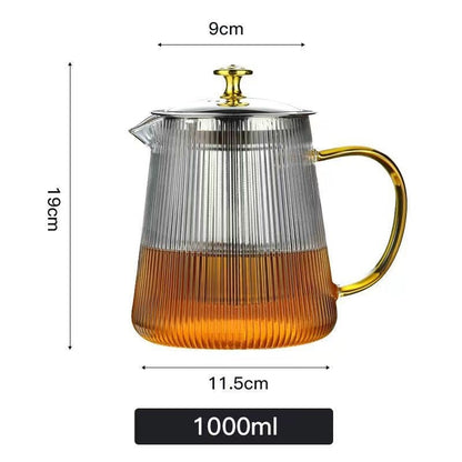 Transpara Heat Resistant Glass Teapot with Modern Clear Design