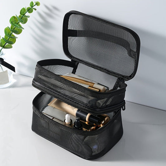 Borsa da viaggio per riporre cosmetici, trucco ed elementi essenziali quotidiani