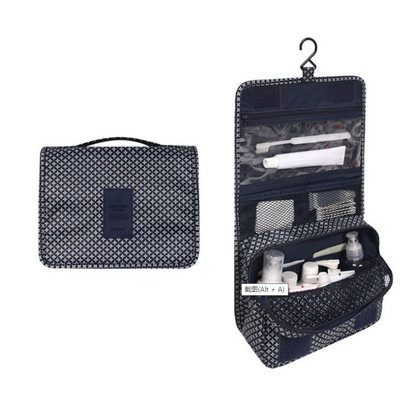 TravelEase Water Resistant Toiletry Bag with Hanging Hook