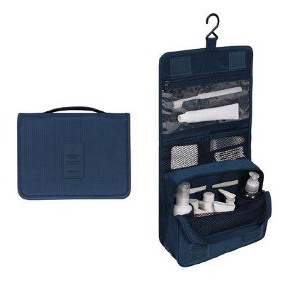 TravelEase Water Resistant Toiletry Bag with Hanging Hook