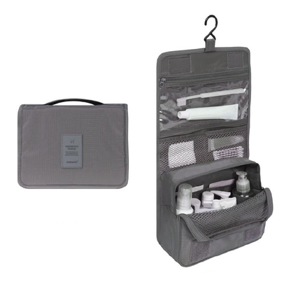 TravelEase Water Resistant Toiletry Bag with Hanging Hook