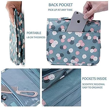 TravelEase Water Resistant Toiletry Bag with Hanging Hook
