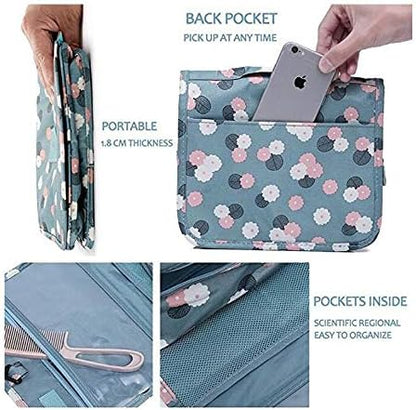 TravelEase Water Resistant Toiletry Bag with Hanging Hook