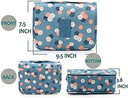 TravelEase Water Resistant Toiletry Bag with Hanging Hook
