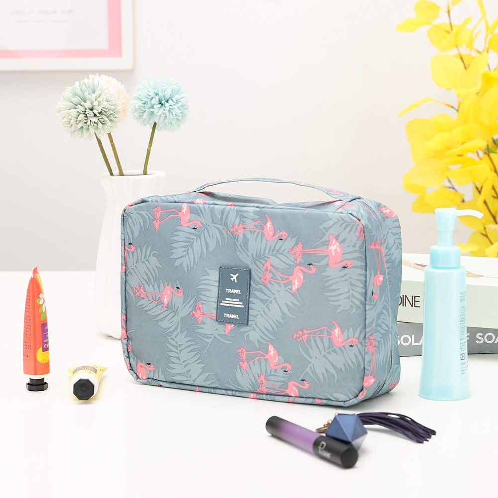TravelEase Water Resistant Toiletry Bag with Hanging Hook