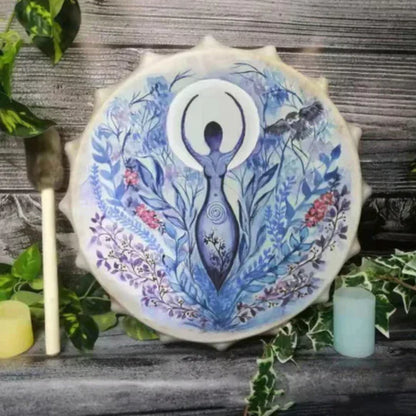 Tree of Life Handcrafted Shaman Drum – Meditation & Sound Healing Instrument