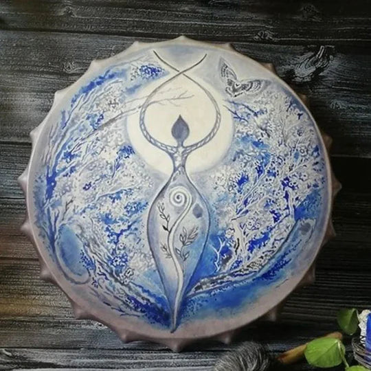 Tree of Life Handcrafted Shaman Drum – Meditation & Sound Healing Instrument