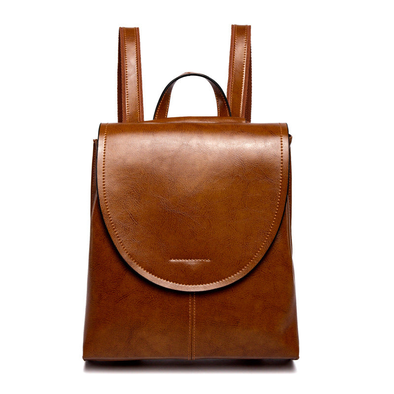 Trendy Leather Backpack for Women Stylish Everyday Travel Bag
