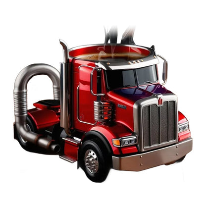 Truck Shaped Ceramic Coffee Mug Handcrafted Driver Gift